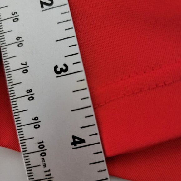 Coral Bay Golf Womens Skort Size 12 Side & Back Pocket Back Zip Red - Picture 8 of 13